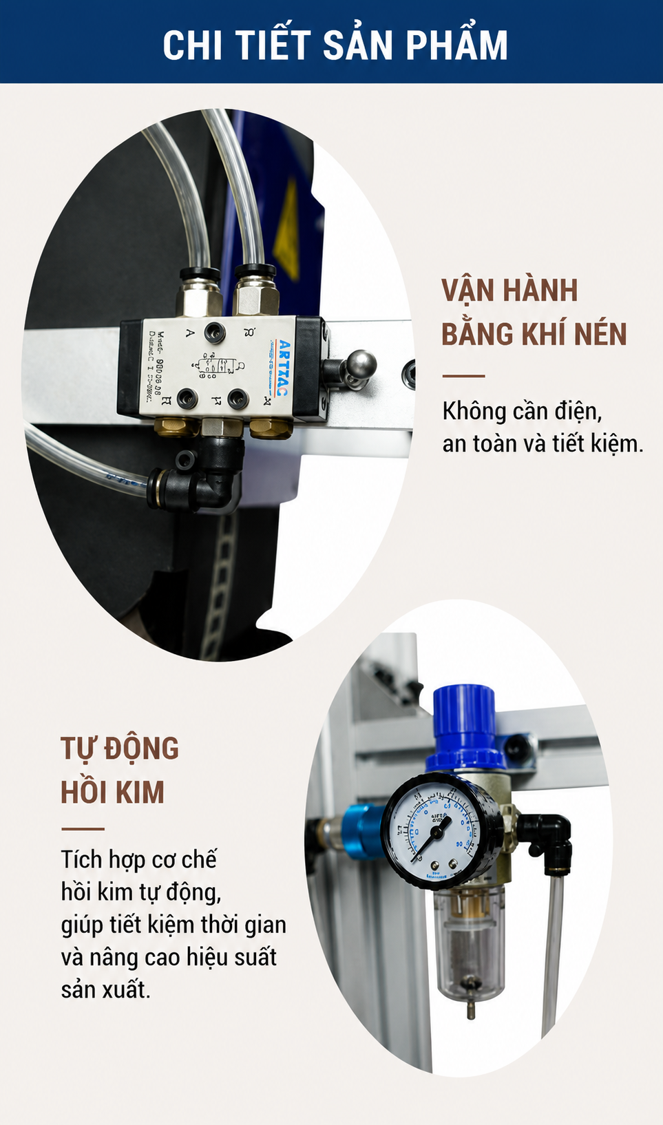Máy dập ghim nhựa sợi thô HD-C4-3